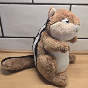 Ganz Webkinz Chipmunk Plush Stuffed Animal Beanie Toy No Code HM217 Retired 7"